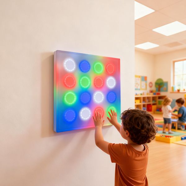 Eco Friendly Modern Groundhog Game Table Interactive Wall Touch Toy Ball for Babies Kids Entertainment Park LED DC5V 8W
