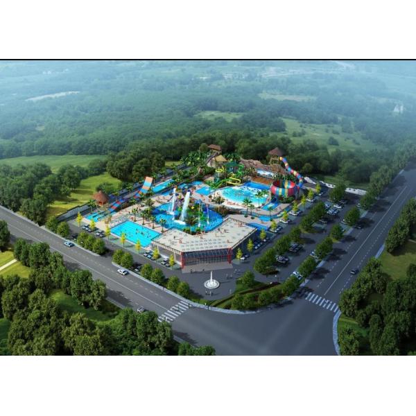 Outdoor Aqua Playground Water Park Conceptual WIth Fiberglass