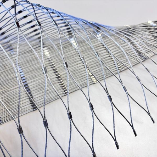 Woven Flexible Cable Wire Rope Mesh Stainless Steel 316