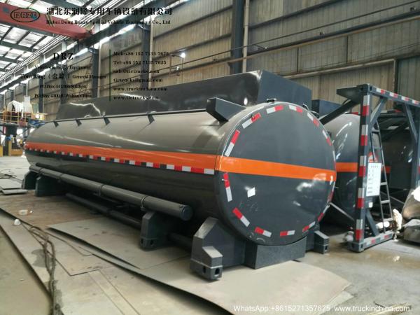 Chemical Acid Tank Body Chemical Liquid Tanker Body with Container Locks Trailer Road Transport WhsApp:+8615271357675