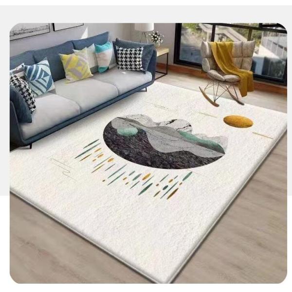 Simple Cashmere Living Room Carpet Rectangle Sofa Carpet 60*230cm