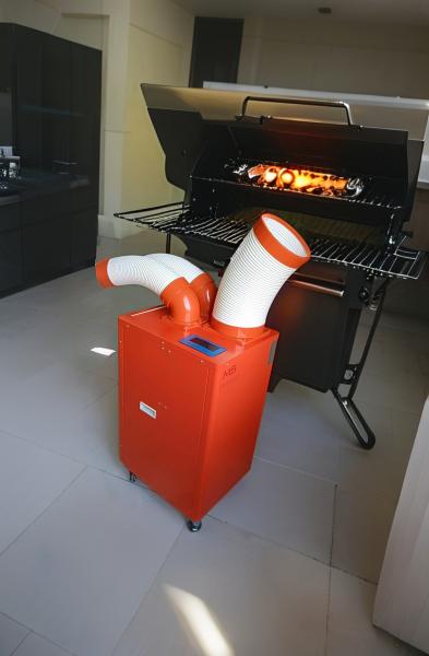 R410a Diseño portátil del aire acondicionado móvil de gas refrigerante con ventilación por manguera única