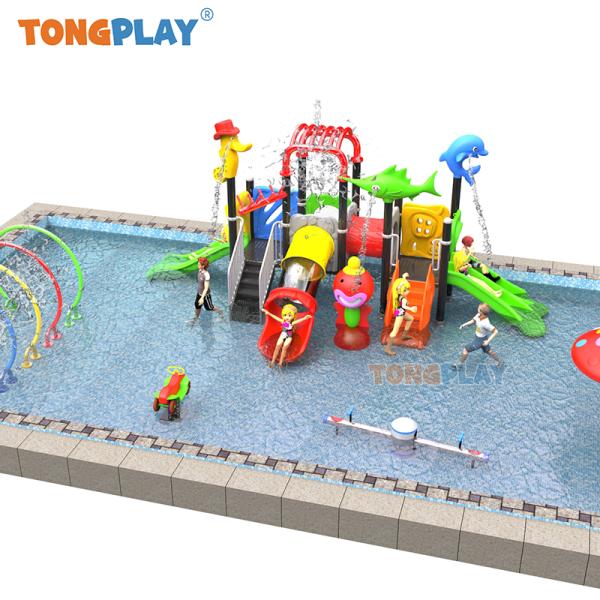Parque acuático personalizado juego acuático juego de sala de juegos para niños gran escalera tobogán de plástico para niños piscina tobogán de fibra de vidrio tobogán interior