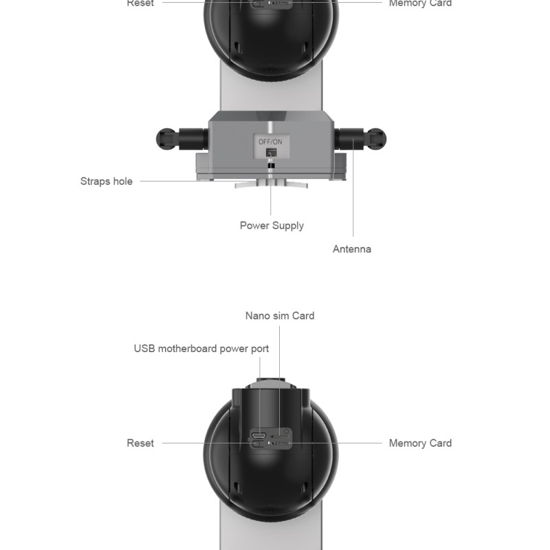 4G/Wifi Solar PTZ IP Camera IP65 Waterproof Night Vision Security Outdoor Camera Tuya APP CCTV Camera