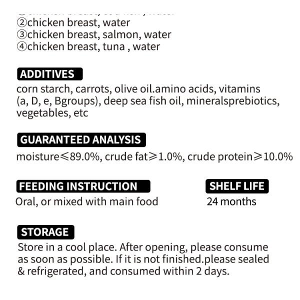 1 Year Shelf Life Mixed Flavors Pet Cat Wet Food 170g White Meat Canned Cat Food