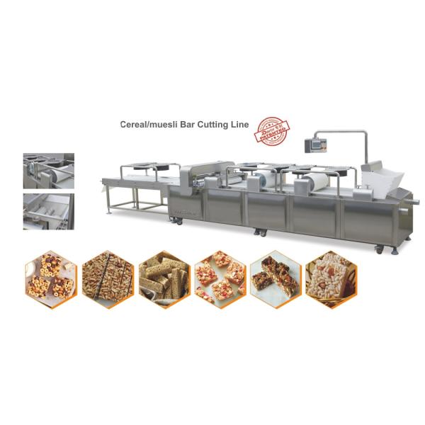 Barra de café da manhã, barra de chocolate, barra de porca da passa que faz a máquina