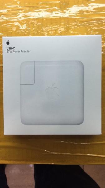 original Apple 87W USB-C Power Adapter, original adapter for Apple Macbook, USB-C 87W adapter