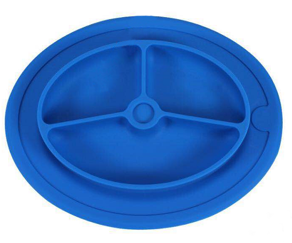 high quality EXW price custom logo design durable placemat  kitchen silicone suction plate for baby