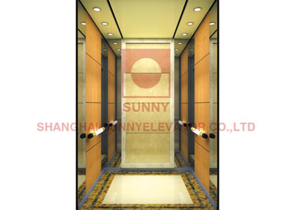 Hairline Stainless Steel Airport Elevator With Emergency Car Lighting