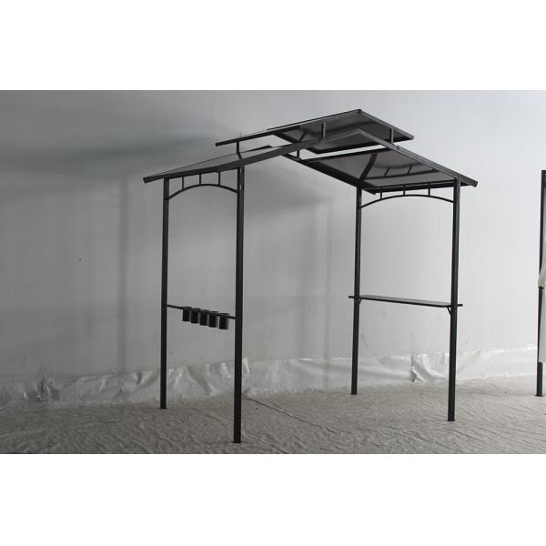 Hard Top BBQ PC Board Grill Gazebo Metal Frame for Outdoor Garden Park Patio Barbecue