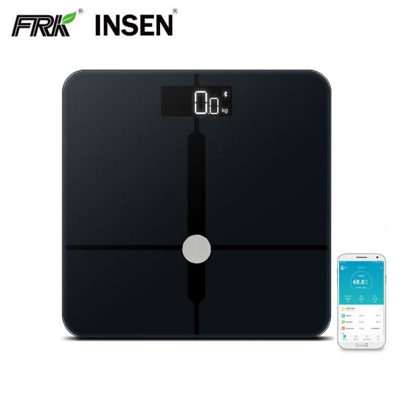 Square ITO Glass Platform Smart Bluetooth Body Analyser Scale