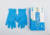 Luvas médicas descartáveis do exame do nitrilo com as bactérias do ISO/bloco do CE