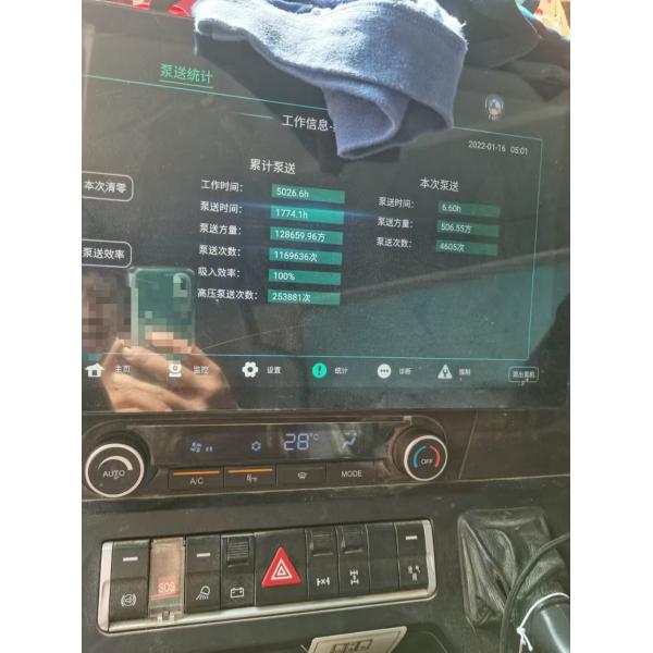 XCMG 72m camión de bombeo de hormigón duradero usado camión de bombeo para soluciones de desarrollo de infraestructura