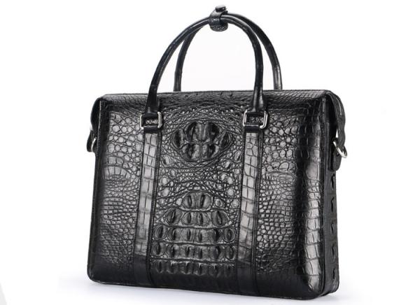 Factory wholesale sales promotion crocodile leather handbag shoulder slung briefcase men's business bag