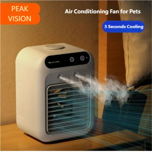 Portable Pet Spray Cooling Fan | Dog Cat Kennel Water Air Cooler