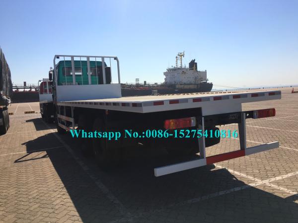 Ruby red color Beiben 6x4 2638PZ 25 30Ton 380hp Heavy Off Road Container Flat Bed Truck adopt Germany Benz Technology