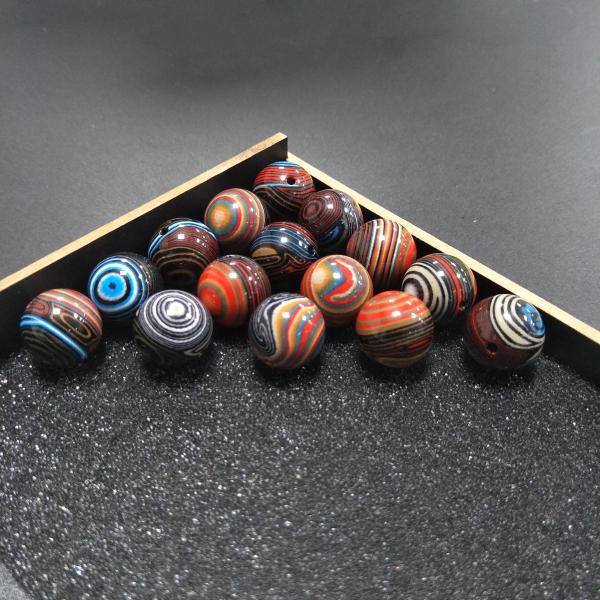 Luxury Colorful Rainbow Carbon Fiber Products Beads Bracelet Ball Unique Decorations