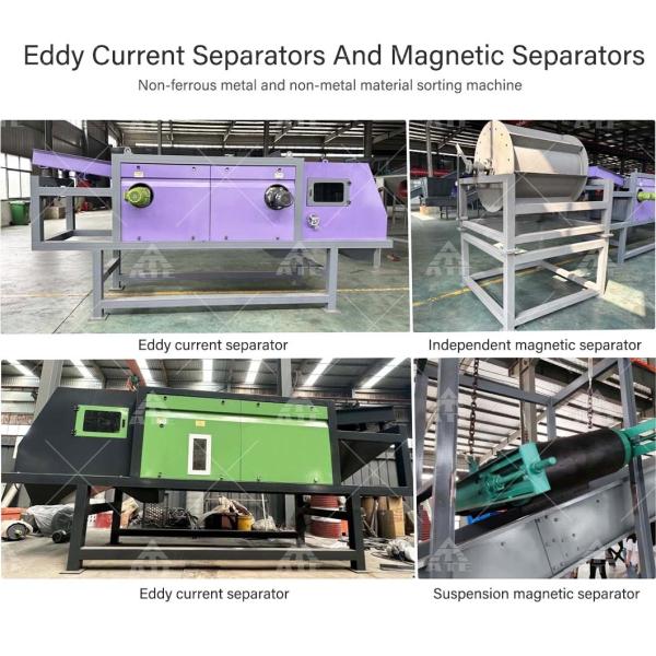 Scrap Metal Crushing Recycling Production Line/Waste Household Appliances Crusher Waste Car Metal Crushing