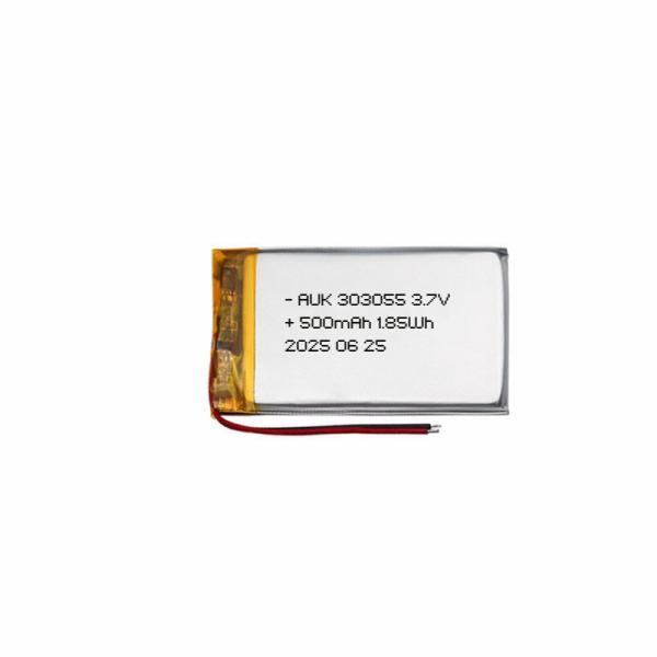AUK 303055 500mAh 3.7V Lipo Battery For Sleep Device Sleep Aid Blood Pressure Monitor
