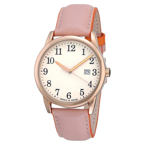 Multiapplication Quartz Battery Wristwatches , Brown Leather Wrist Watch