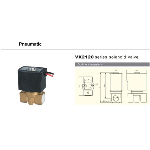 Пути клапана соленоида 2 SMC VX2120-06 G1/8» конец латунного нормальный