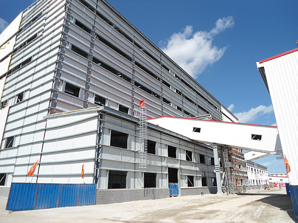 Low Carbon Steel Structure Buildings , Large Span Steel Structure Warehouse