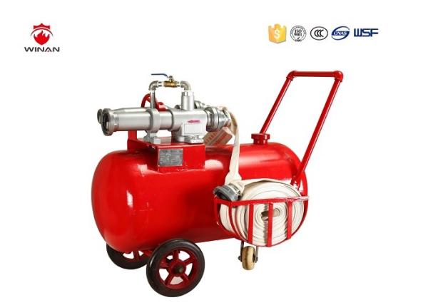 Emergency Foam Fire Fighting Equipment mobile foam trolley unit 50L To 500L