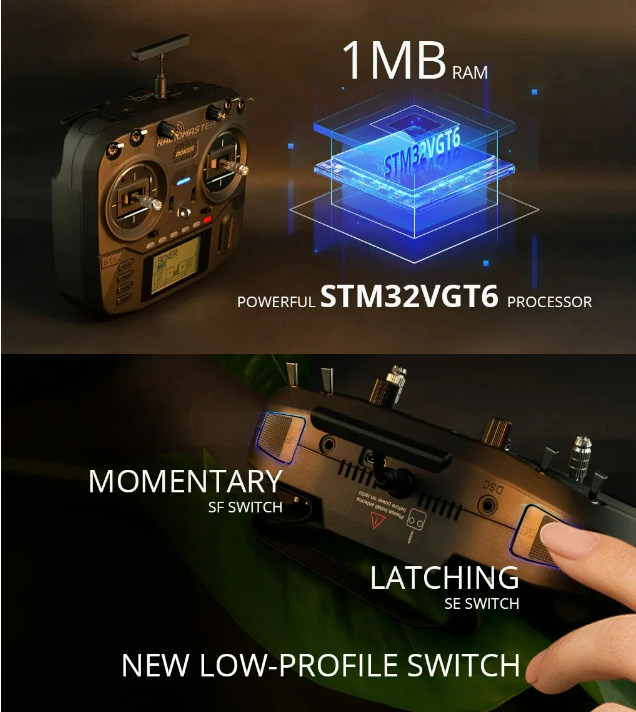 Hot Radiomaster Radio Controller M2 FPV Drone Transmitter ELRS/4in1/CC2500 External Module JR/FrSKY/Crossfire Compatible