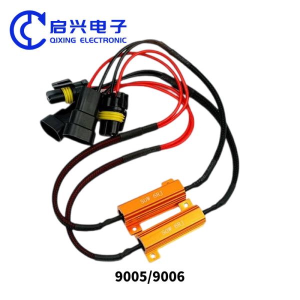 Resistente de ferida de fio de alumínio preto de 50W para luzes LED de carro