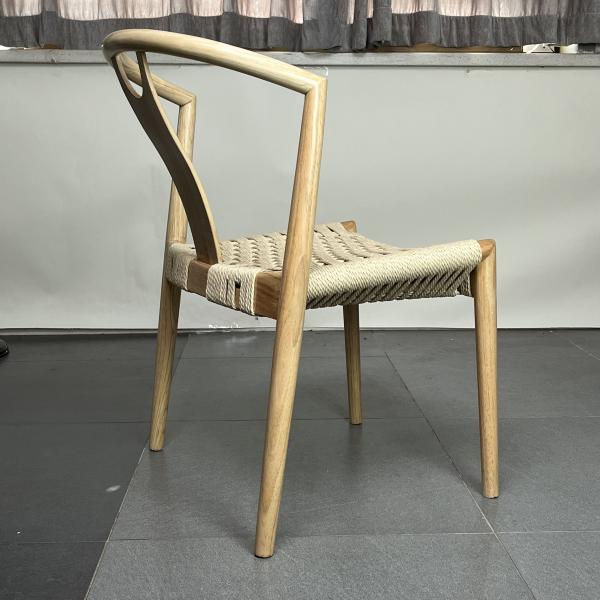 Restaurant Stackable Design Wood Dining Chair with Adjustable Height and Mail Packing