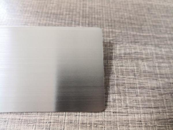 De aço inoxidável do cartão do metal RFID de NFC N-tage213 escovado para a entrada