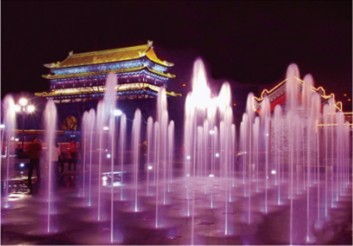 Small Air Mixed Trumpet Water Fountain Nozzles for Pool Water Features