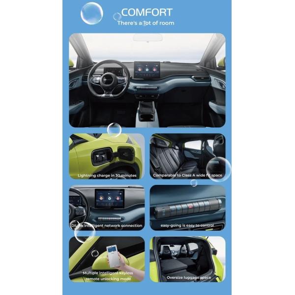 2024 Byd Seagull 4-Seater Electric Car with 305km Range and Energy Body Structure