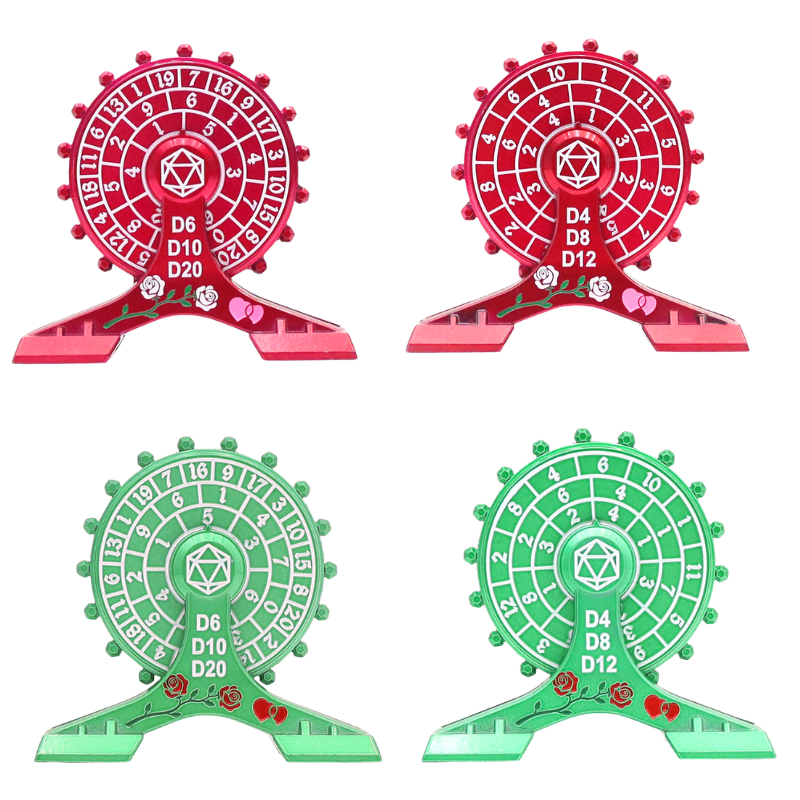 Premium Zinc Alloy Metal Ferris Wheel Dice Spinner with 7-in-1 Dice Functionality and High-Speed Silent Bearing
