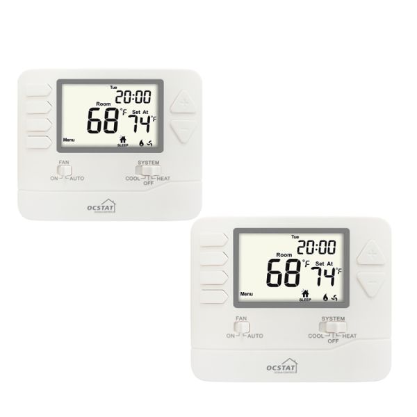 Display Size 384 Sqin Intelligent Temperature Controller Room 24V Thermostats Featuring Temperature Ranges 32°F to 99°F 0°C to 40°C for Climate Control