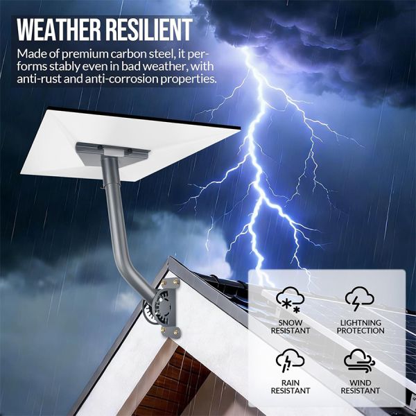 Adjustable Starlink Gen3 Outdoor Mount Bracket Starlink Wall Roof Bracket with Starlink Standard Dish V3