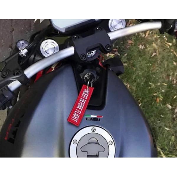 Custom Fabric Embroidery Key Tags For Motorcycle Ebroidered Keychains