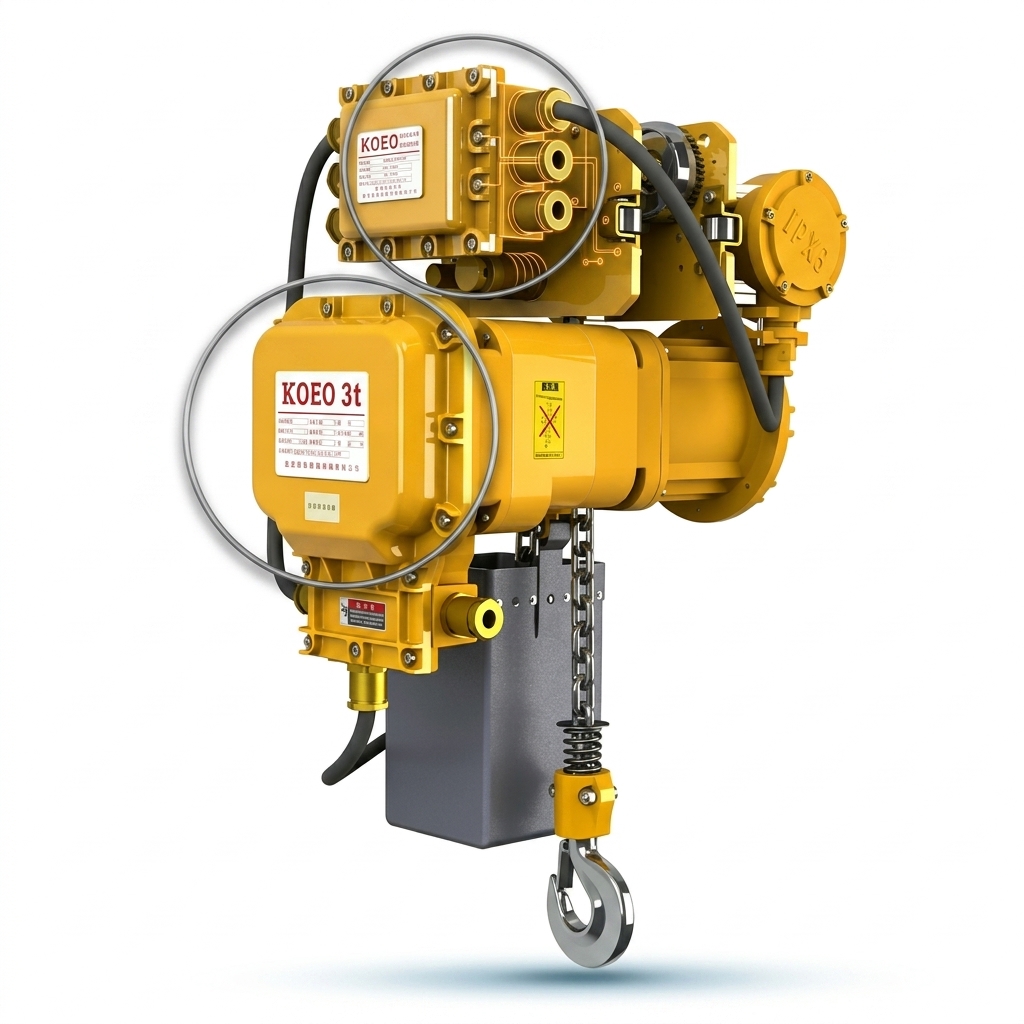 3 Ton Explosion Proof Electric Hoist Exd II CT4 Variable Speed Hoist IP65 G80