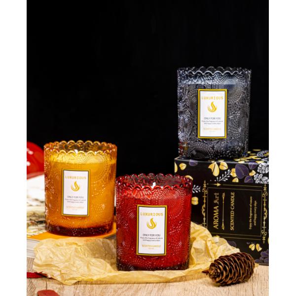 Home Garden Wedding Parties Birthday Glass Jar Scented Candle Soy Candle Gift Set