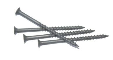 Coarse Thread Chipboard Wood Screws , Grey Phosphated Self Tapping Wood Screws
