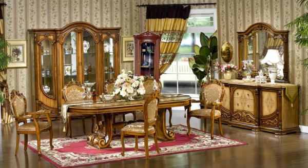 Custom Made Hand Carved Luxury Modern Dining Room Sets 1200mm 1300mm 1500mm