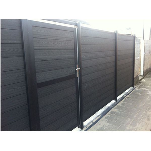                    Matte Finish WPC Fencing Panel Easy Clean for Office Courtyard              