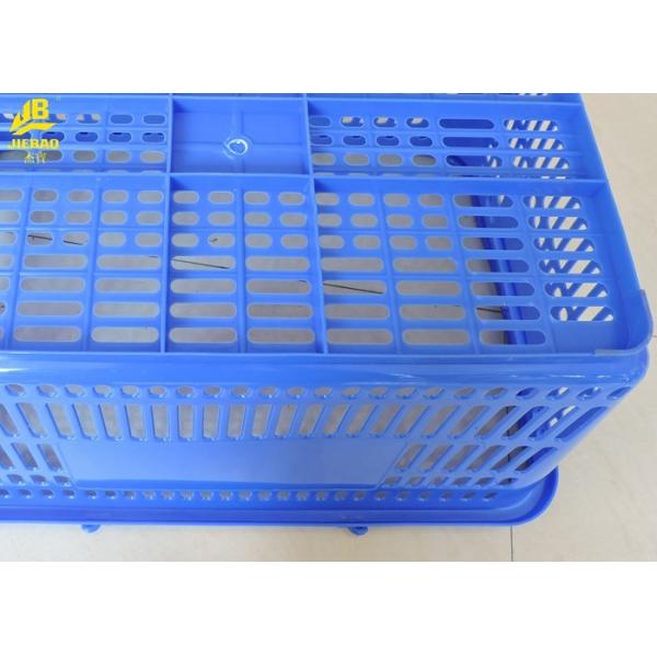 Plastic Hand Held Shopping Baskets Four Colors Optional Steel Ears
