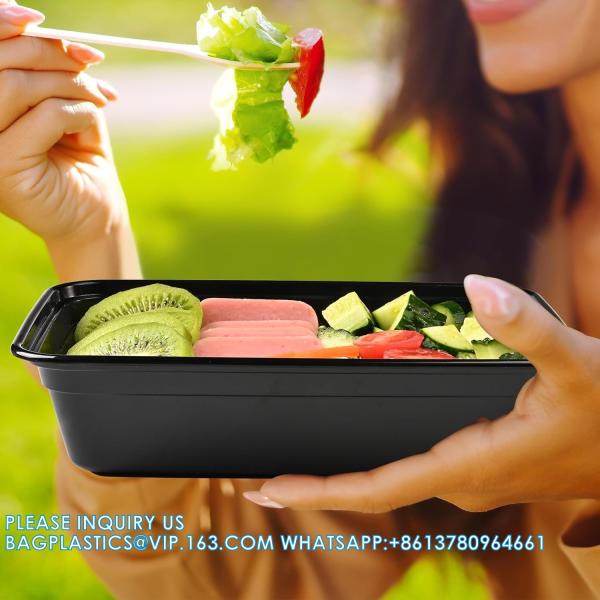 38oz Meal Prep Containers 24 Pack 1 Compartment With Lids, Food Storage Bento Stackable Reusable Lunch Boxes
