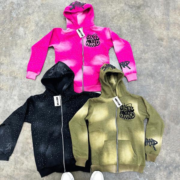 Capuchón de diseño vintage con capuchón de estilo puff