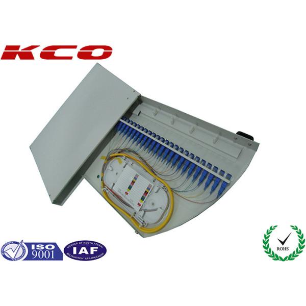 Rotate FTTH FTTB Fiber Optic Terminal Box / Rotating FC LC 24 Cores 48 Cores ODF Patch Panel