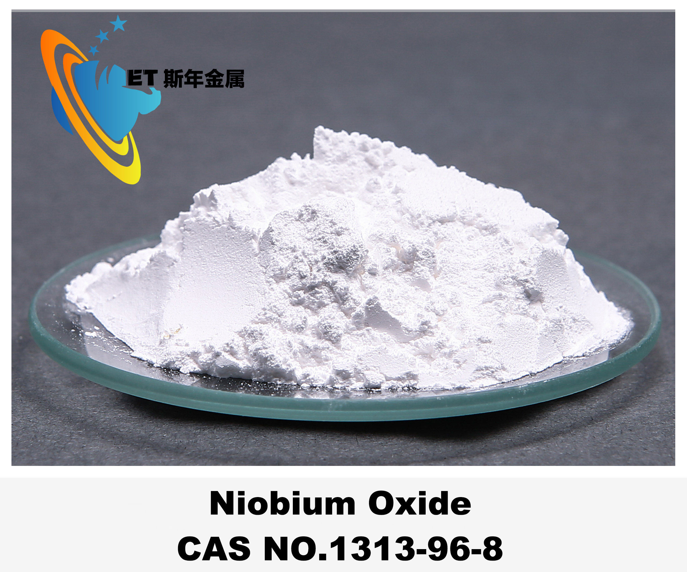 99.99% Purity Nb2O5 Niobium Oxide for Superconducting Alloys Optical Lenses