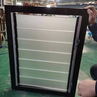 Adjustable Frosted Glass Louver Window For Bathroom With Ventilation Privacy Function