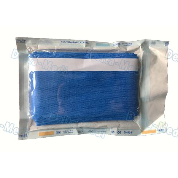 Surgical Operation Waterproof Disposable Patient Drapes Blue Color 90 x 90cm