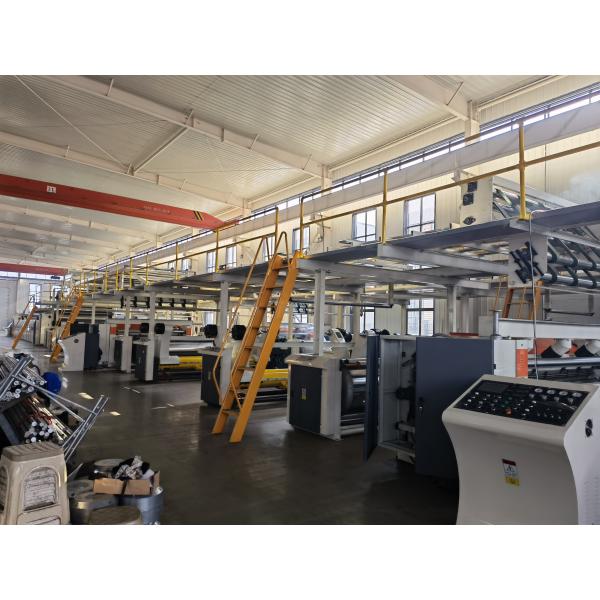 Línea de embalaje empaquetado acanalado de la caja del cartón de la máquina del cartón de 1600m m